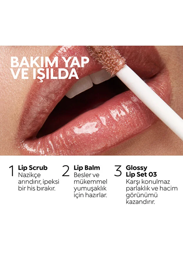 Glossy Lip Set - Dudak Parlatıcısı Seti